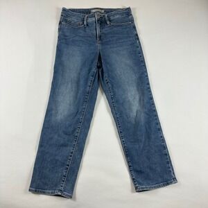Athleta SculptTek Jeans Womens Size 8 Straight Leg Medium Wash Denim Pants